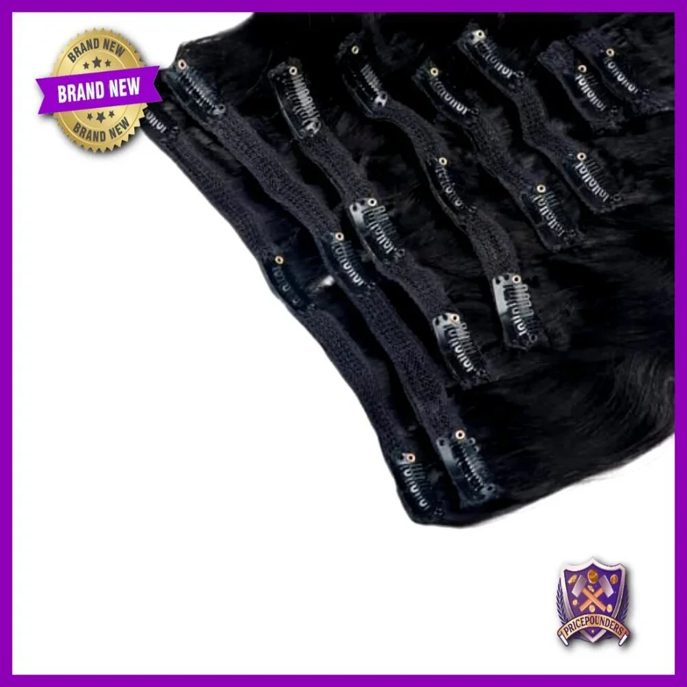 26 Inch Clip In Human Hair Extensions Body Wave 120g 7 Pieces